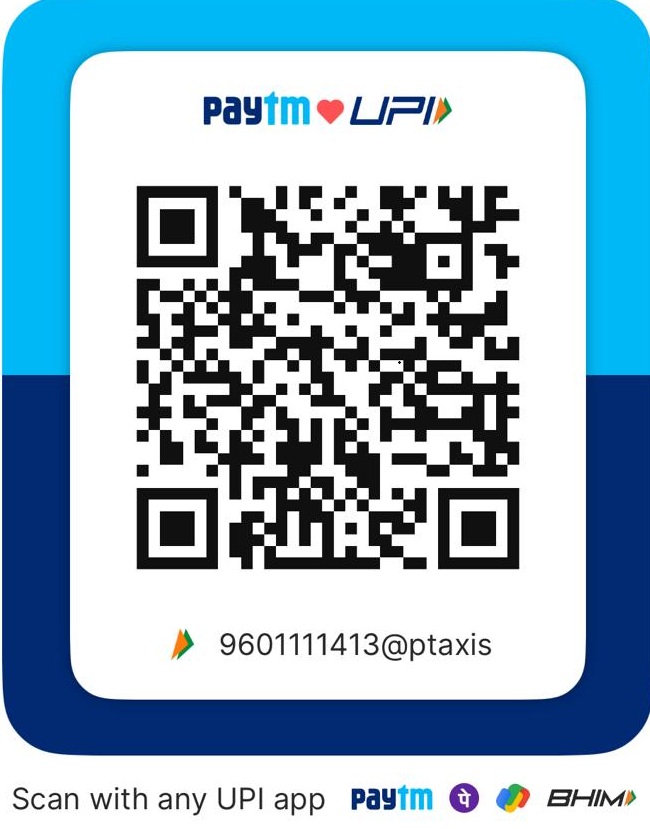 Paytm UPI QR code for 9601111413@ptaxis